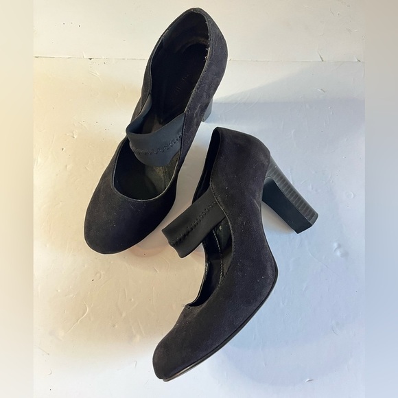 Naturalizer Women’s Black Suede Mary Jane Heels | Style: Jana | Size 8.5M - Picture 6 of 12